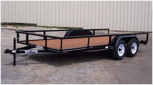 Van Zandt tandem-axle utility trailer used for full-trailer loads
